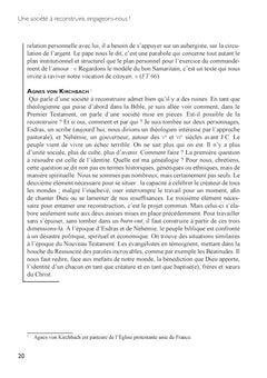 Une société à reconstruire, engageons-nous !