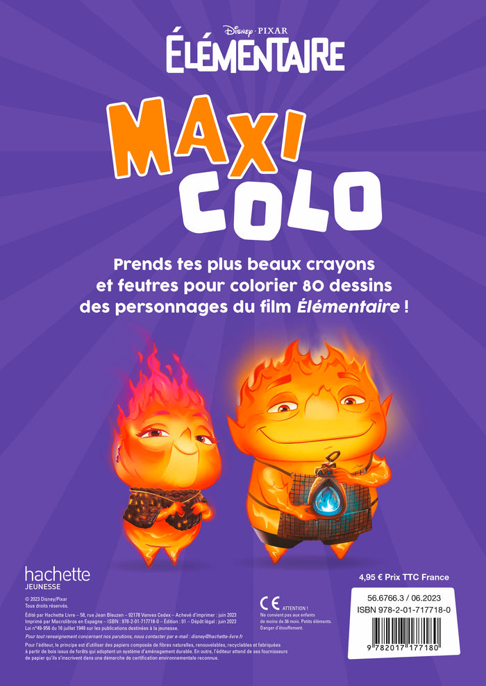Elementaire - Maxi Colo - Disney Pixar