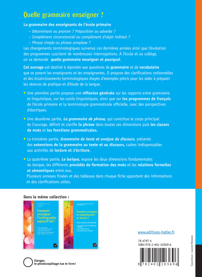 Quelle grammaire enseigner ?