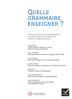 Quelle grammaire enseigner ?