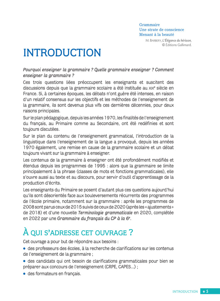 Quelle grammaire enseigner ?