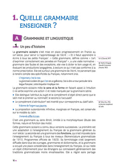 Quelle grammaire enseigner ?