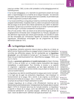 Quelle grammaire enseigner ?