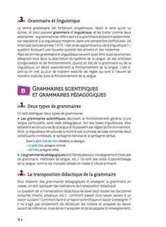 Quelle grammaire enseigner ?