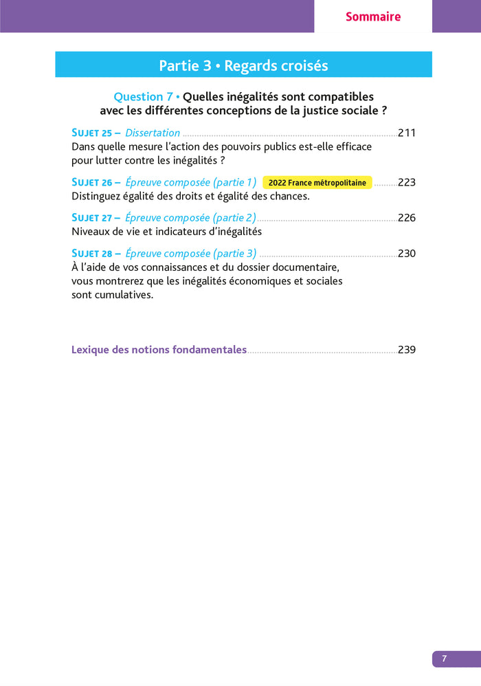 Annales Objectif Bac 2024 - Spécialité SES