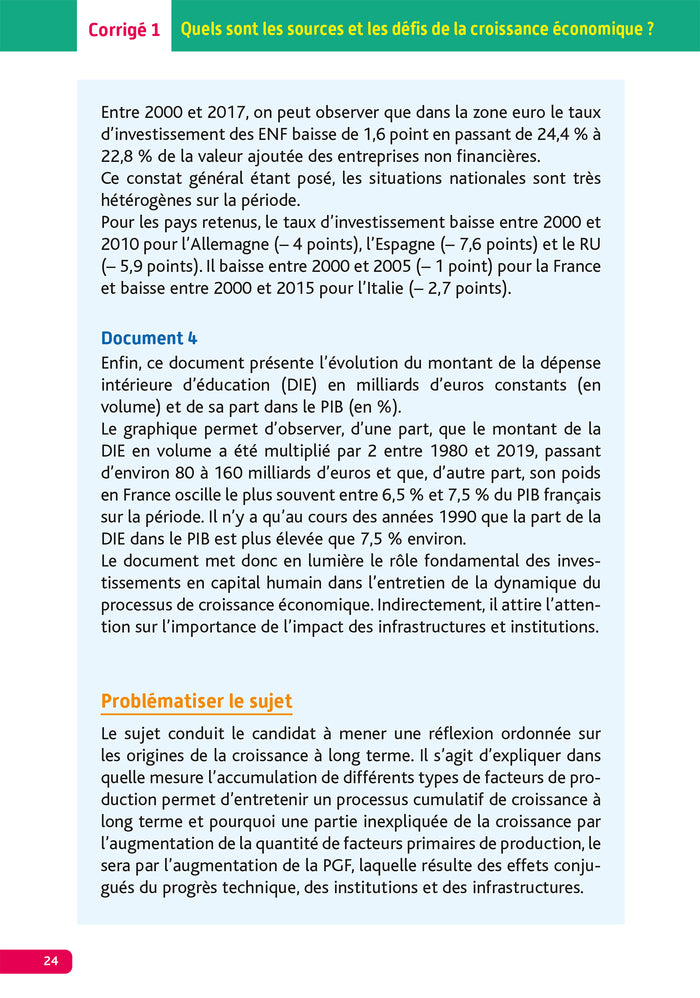 Annales Objectif Bac 2024 - Spécialité SES