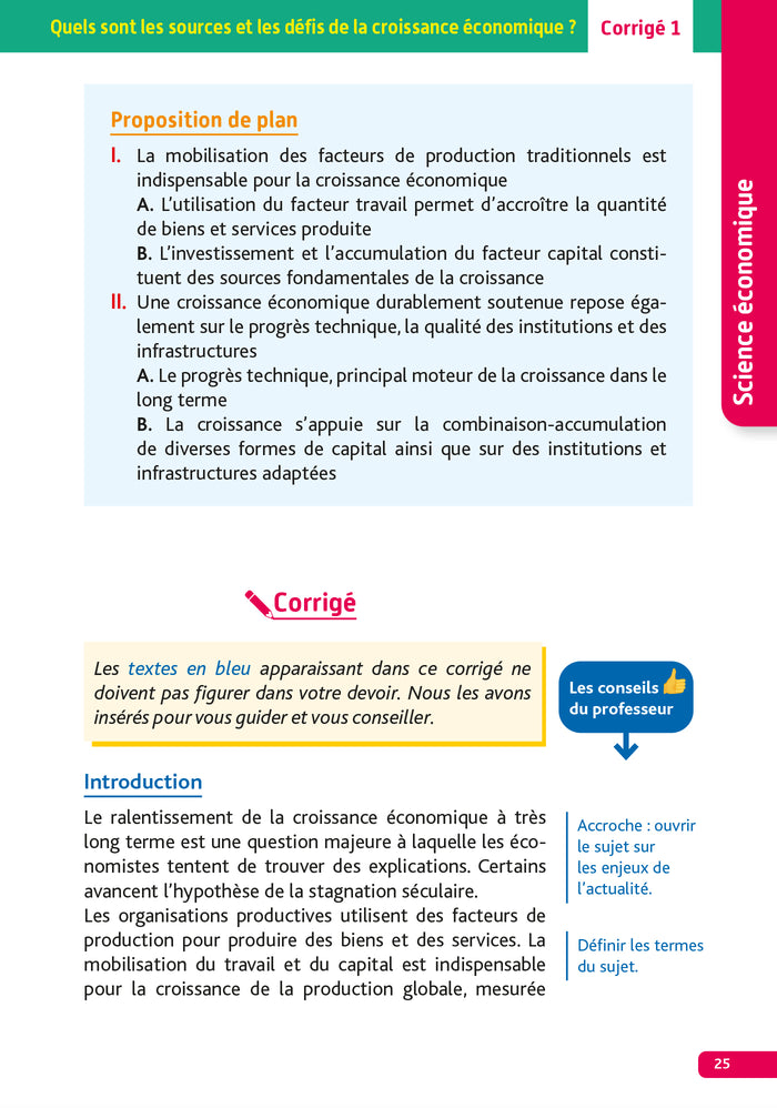 Annales Objectif Bac 2024 - Spécialité SES