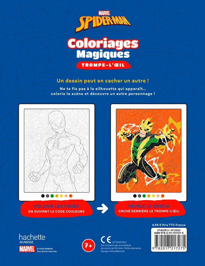 Spider-Man - Coloriages magiques - Trompe-l'oeil (7+) - Héros contre Vilains