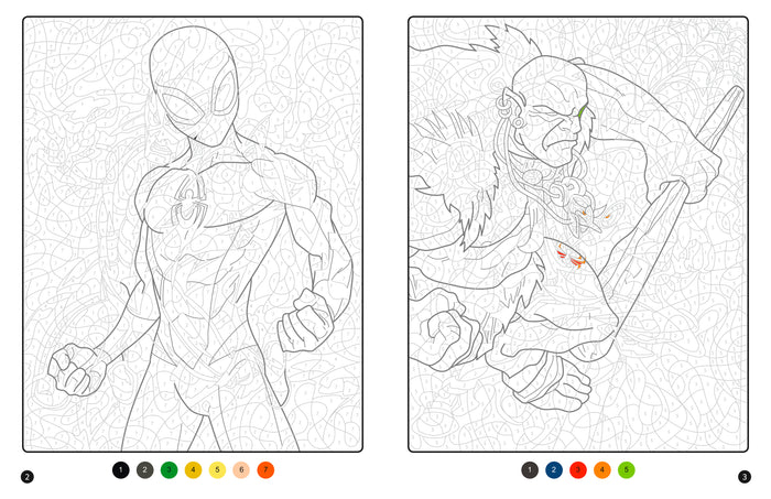 Spider-Man - Coloriages magiques - Trompe-l'oeil (7+) - Héros contre Vilains
