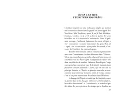 Le guide de l'écriture inspirée