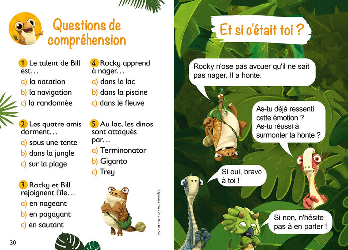 Gigantosaurus 1ères lectures le cours de natation