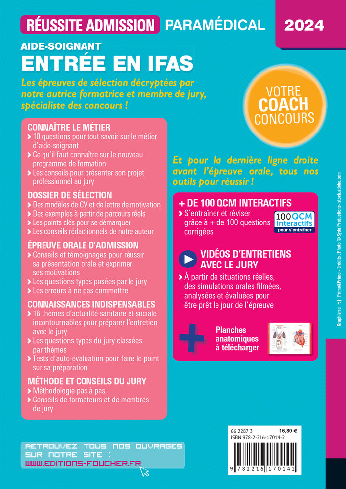 Réussite admission Entrée en IFAS - Aide-soignant 2024