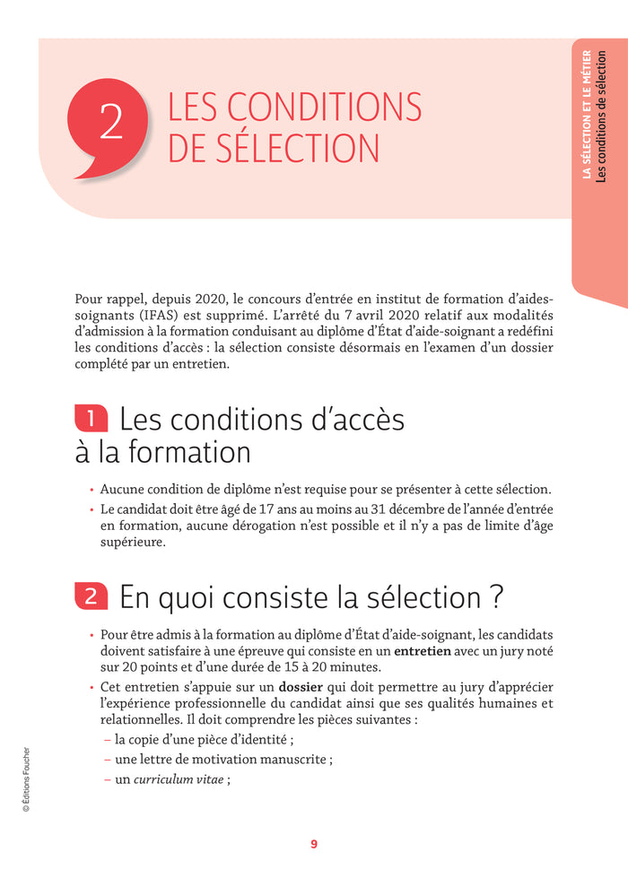 Réussite admission Entrée en IFAS - Aide-soignant 2024