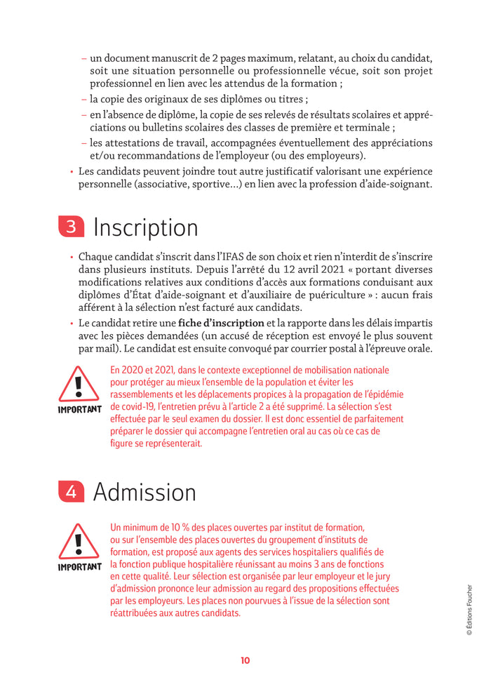 Réussite admission Entrée en IFAS - Aide-soignant 2024