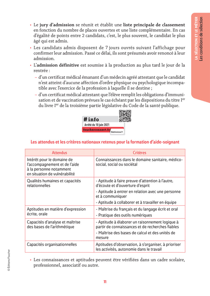 Réussite admission Entrée en IFAS - Aide-soignant 2024