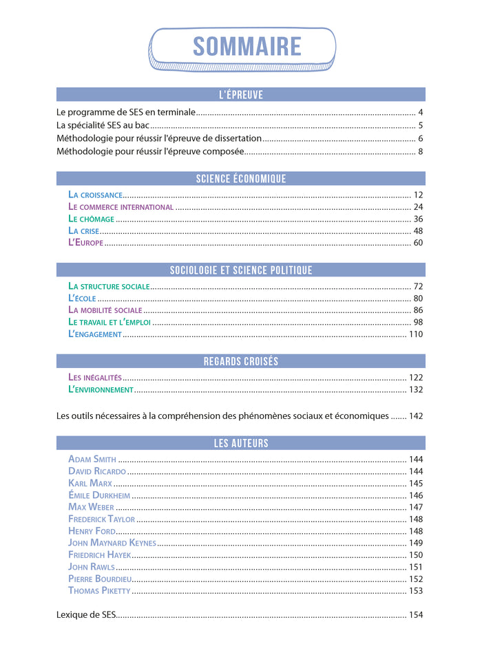 Réussir l'épreuve de spécialité SES au Bac - Tle générale
