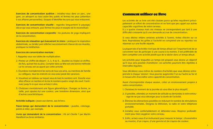 90 exercices de concentration