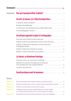 Scriptum - Apprendre à écrire : copier et orthographier