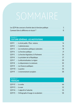 Pass'Concours - QCM d'entrée dans la fonction publique - Révision et entrainement 8e édition