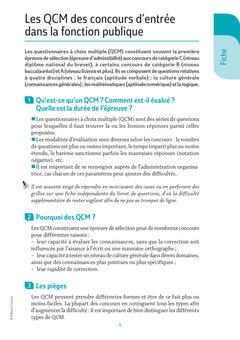 Pass'Concours - QCM d'entrée dans la fonction publique - Révision et entrainement 8e édition