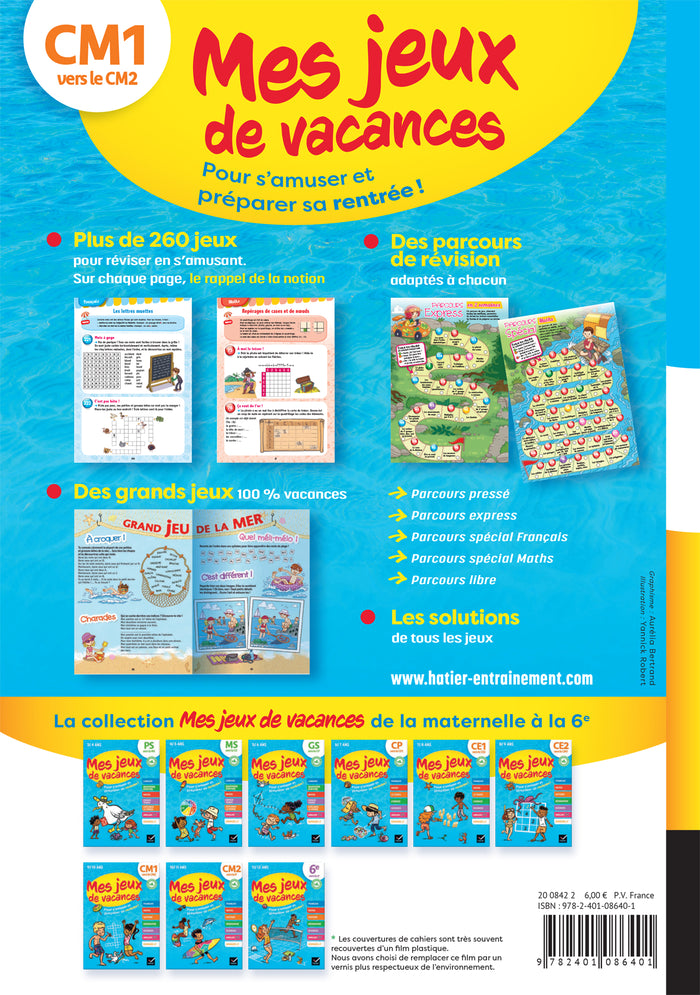 Cahier de vacances - Mes jeux de vacances - Du CM1 vers le CM2