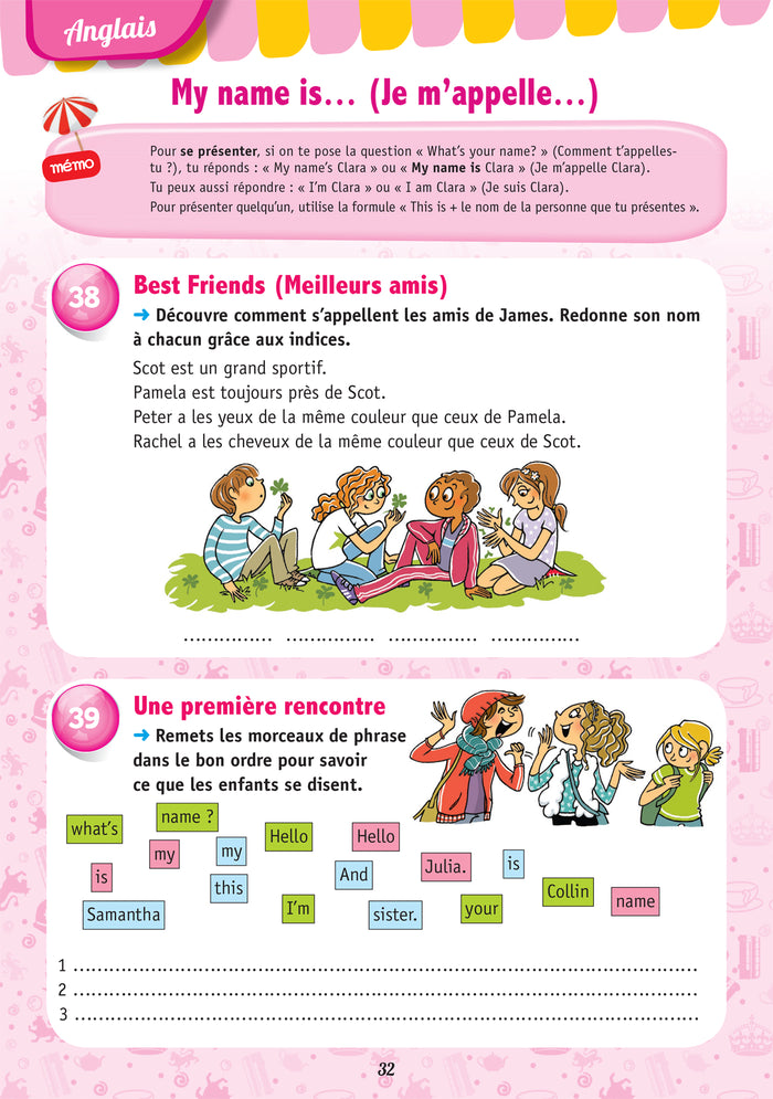 Cahier de vacances - Mes jeux de vacances - Du CM1 vers le CM2