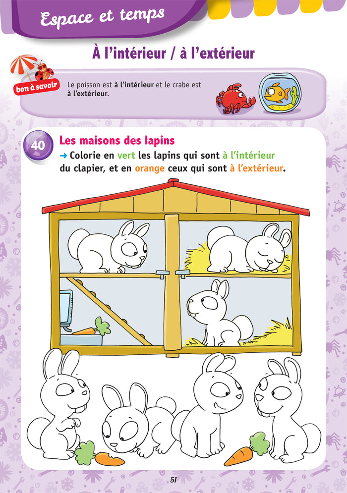 Mes jeux de vacances - Cahier de vacances 2025 de la PS vers la MS