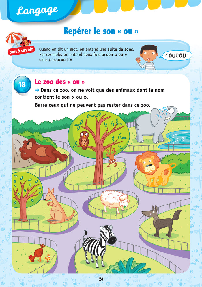 Mes jeux de vacances - Cahier de vacances 2025 de la MS vers la GS