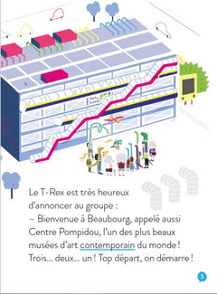 Un dino à Paris  - Compte à rebours à Beaubourg - 5-6 ans GS/CP