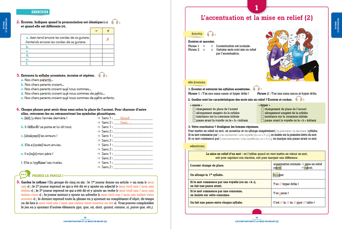 100% FLE - Phonétique essentielle du français B1/B2