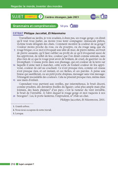 Annales Brevet Français 2026 - Corrigé