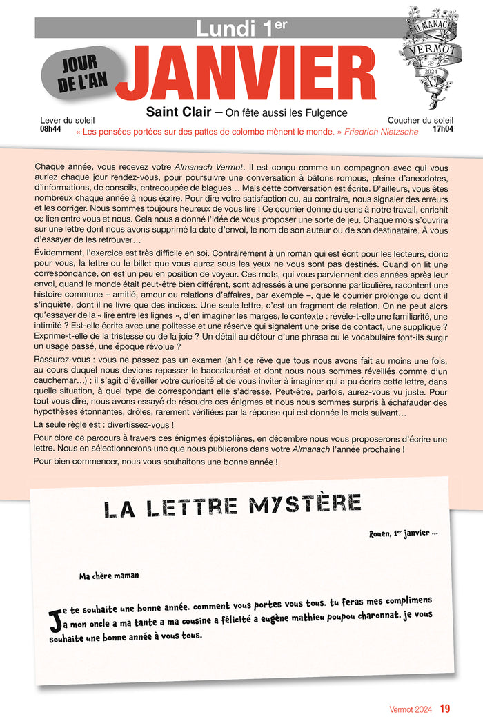 Almanach Vermot 2024