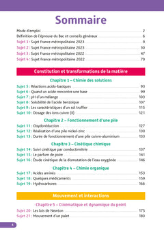 Annales Objectif BAC 2024 - Spécialité Physique-Chimie
