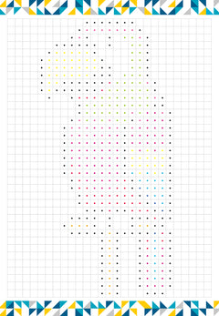 Colos pixels - avec crayons de couleur
