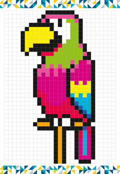 Colos pixels - avec crayons de couleur