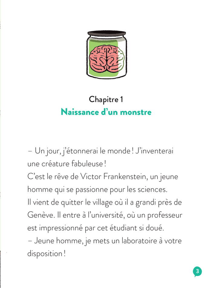 Monstres et légendes - La créature de Frankenstein