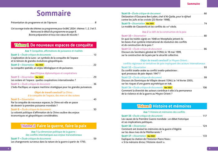 Annales Objectif BAC 2024 - Spécialité HGGSP
