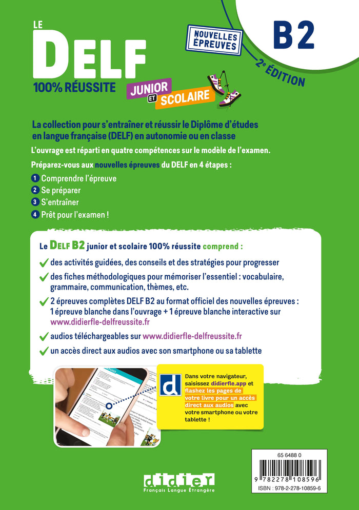 Le DELF Junior et Scolaire B2 100% Réussite - édition 2022-2023