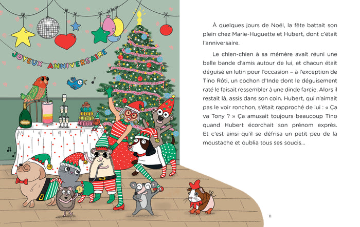 Hubert chien-chien à sa mémère -Qui a volé Noël ?