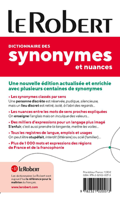 Dictionnaire des synonymes et nuances