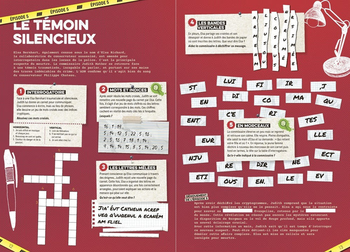 Cahier de vacances enquête prioritaire 2 2024: L'Affaire Rouge profond