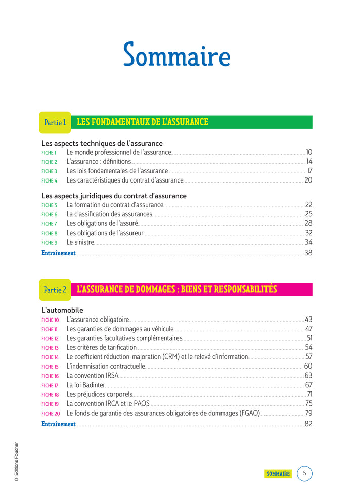 Le Volum' BTS - Assurance