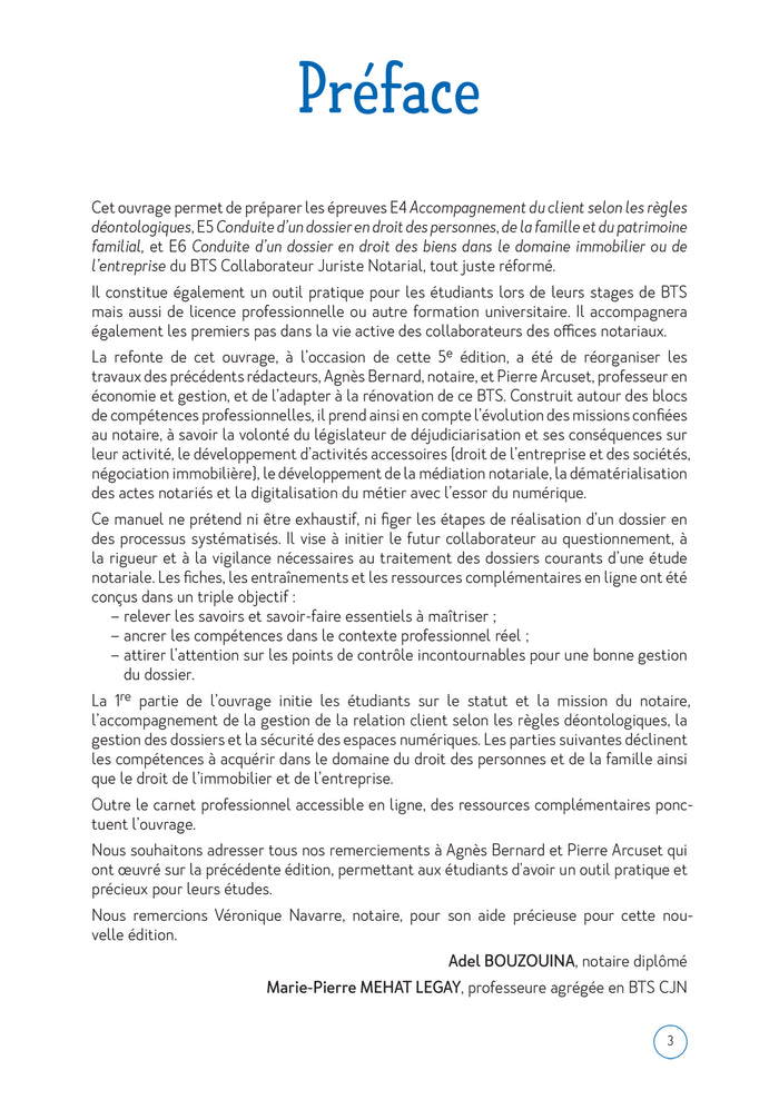 Le Volum' BTS - Collaborateur juriste notarial