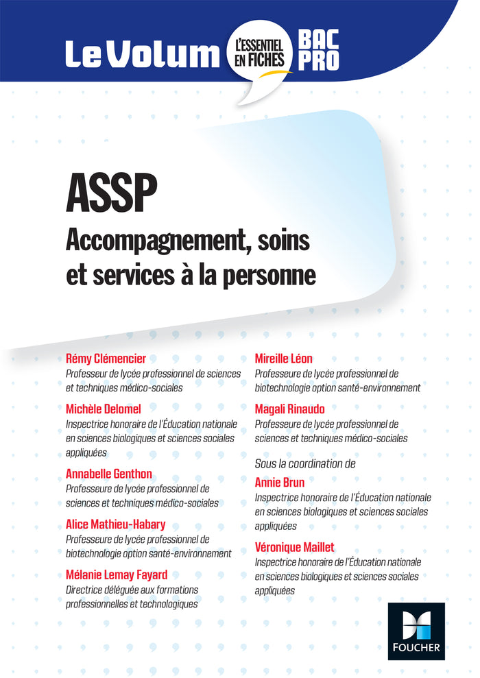 Le Volum' Bac pro - ASSP - Accompagnement, soins et services à la personne - Révision entraînement