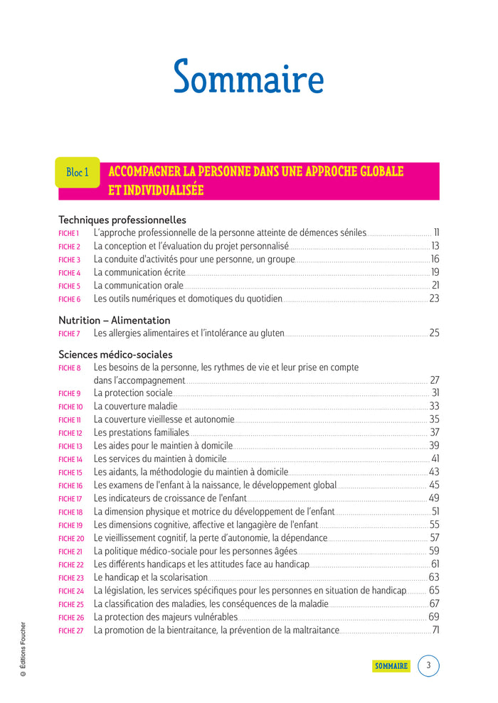 Le Volum' Bac pro - ASSP - Accompagnement, soins et services à la personne - Révision entraînement