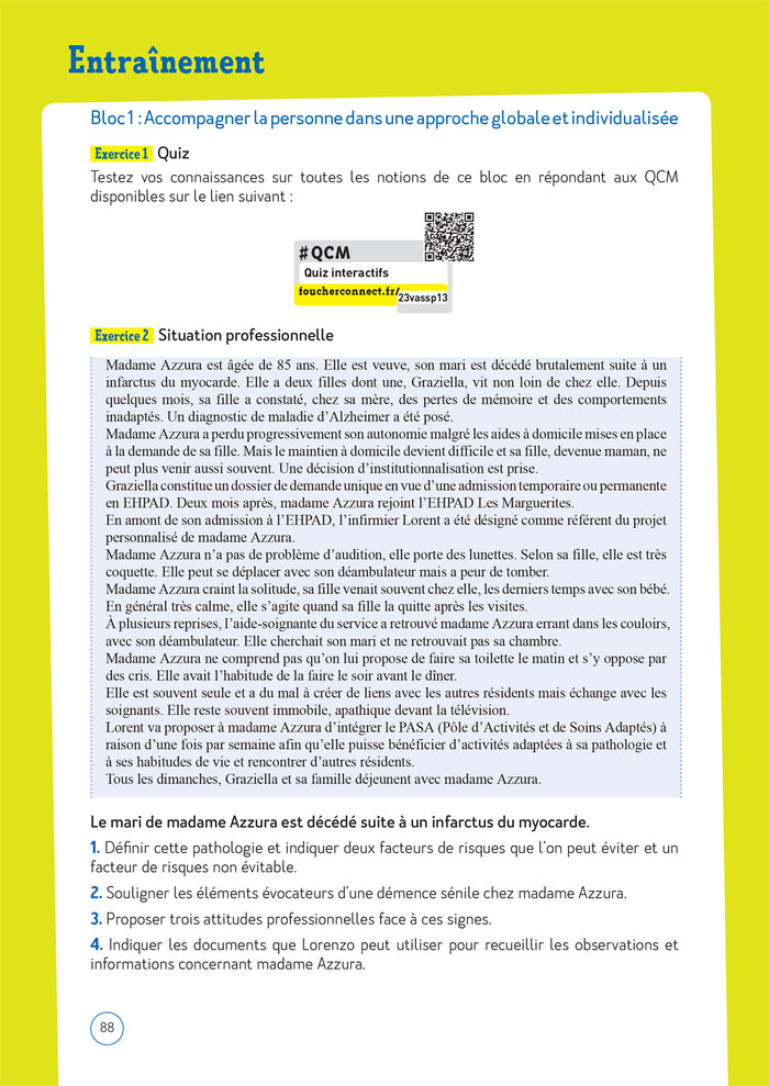 Le Volum' Bac pro - ASSP - Accompagnement, soins et services à la personne - Révision entraînement