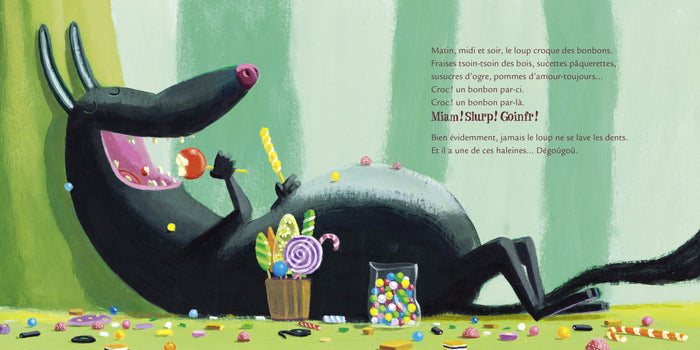 Le loup qui aimait trop les bonbons