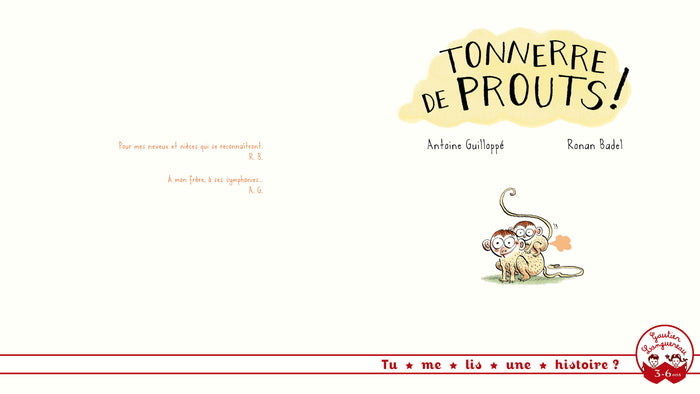 Tonnerre de prouts ! - Livre sonore