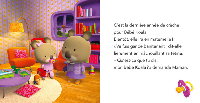 Bébé Koala n'a plus de tétine