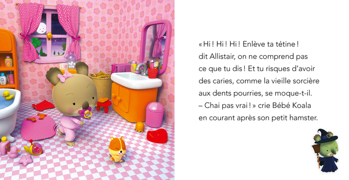 Bébé Koala n'a plus de tétine